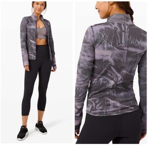 Lululemon Ebb to Street Define Jacket Wash Stone Stretch Zipper Pockets Seamless